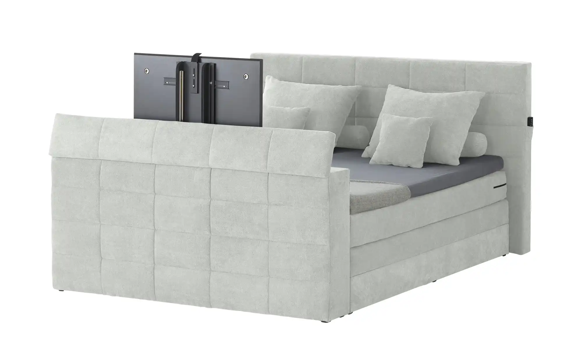 Primo TV-Boxspringbett mit motorischer TV-Halterung Dillon