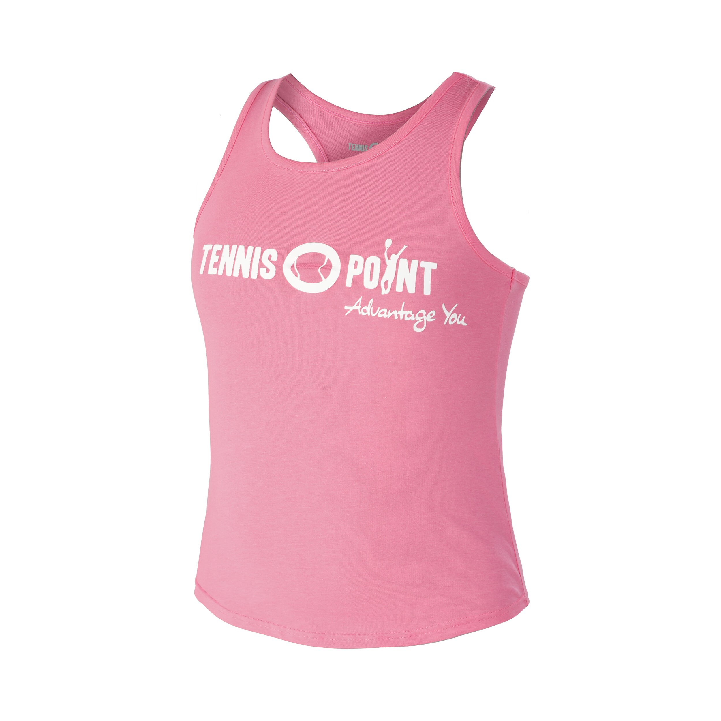 Logo Tank-Top Mädchen - Pink, Weiß