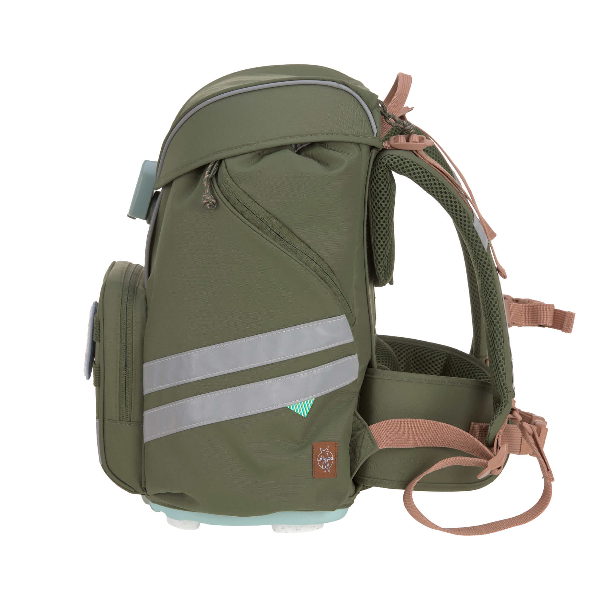 Schulranzen Set 7-teilig, Flexy Unique Olive