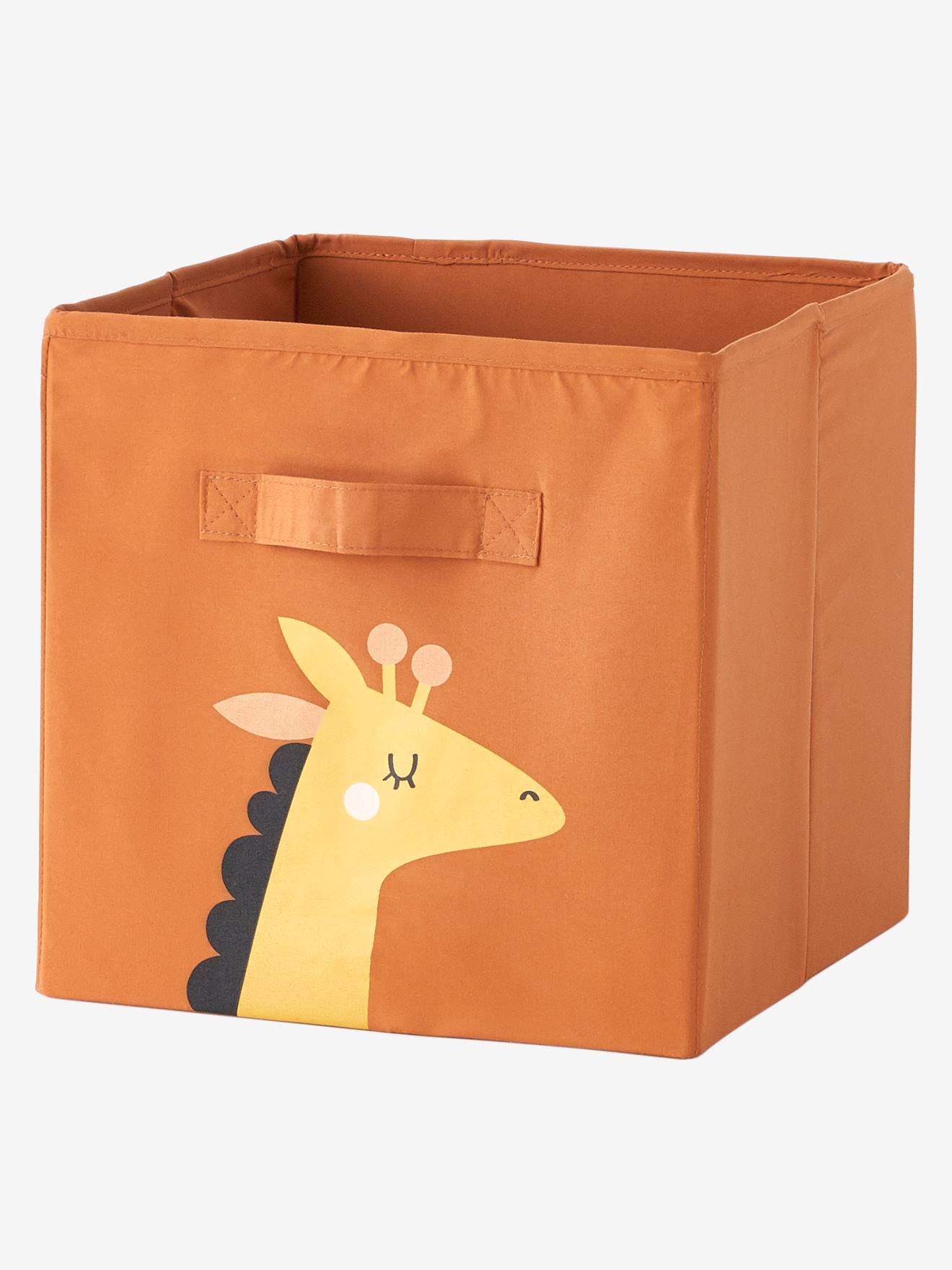 Vertbaudet Kinderzimmer 3er-Set Aufbewahrungsboxen TANSANIA - orange/grün/weiß
