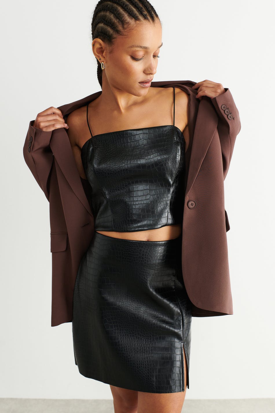 Mollie pu skirt
