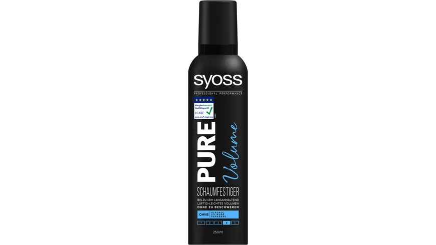 syoss Schaumfestiger Pure Volume Haltegrad 4 250 ml