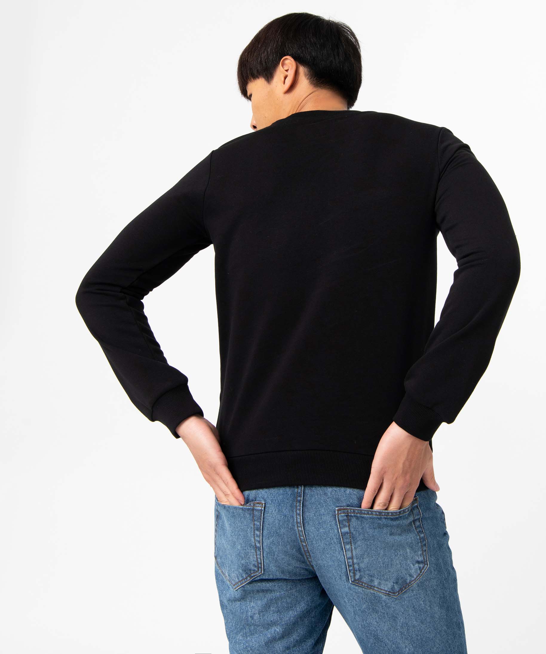Sweat femme avec poche poitrine XXL noir | GEMO