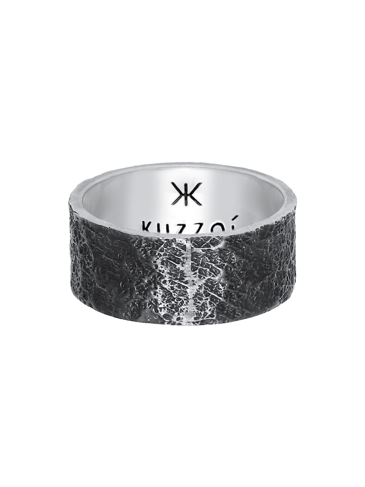 KUZZOI Ring 925 Sterling Silber in Schwarz günstig kaufen