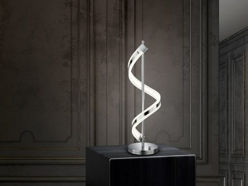 meineWunschleuchte LED Tischleuchte, Dimmer, LED fest integriert, Warmweiß, 2er Set groß-e ausgefallene Designer-lampen Spiral-lampe, Höhe 63cm