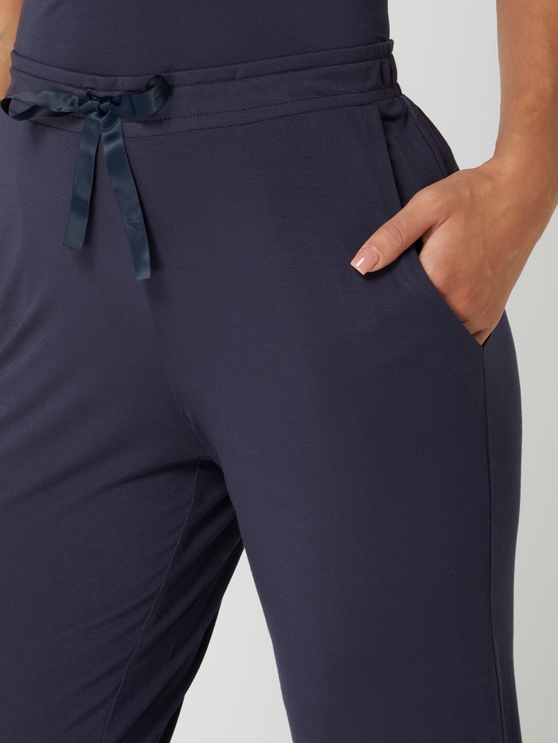 Longsleeve mit Stretch-Anteil in marineblau