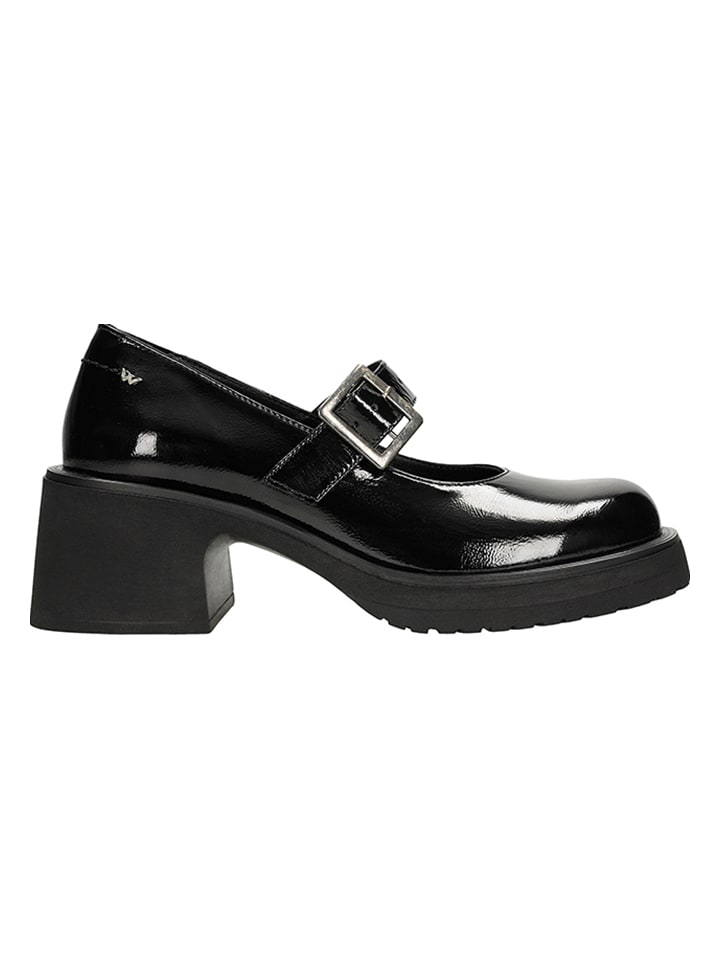 Wojas Leder-Pumps in Schwarz günstig kaufen