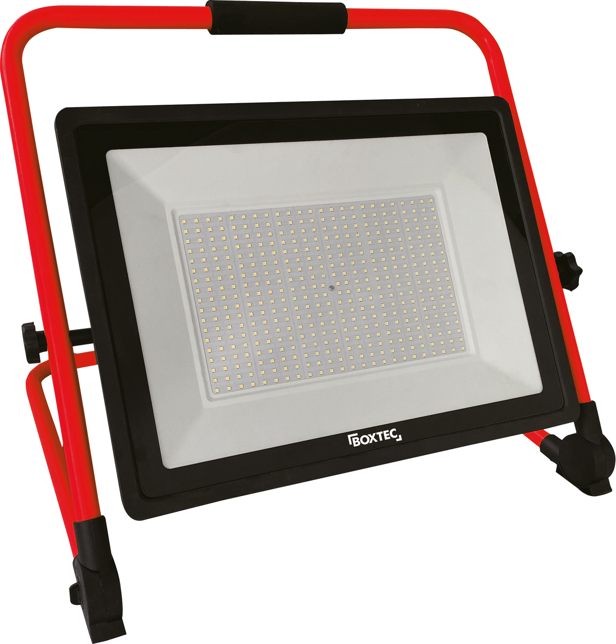 BOXTEC LED Arbeitsleuchte, Baustrahler, verstellbar, faltbar, 300W, 24000lm, 6500K, IP65, 3m Gummikabel