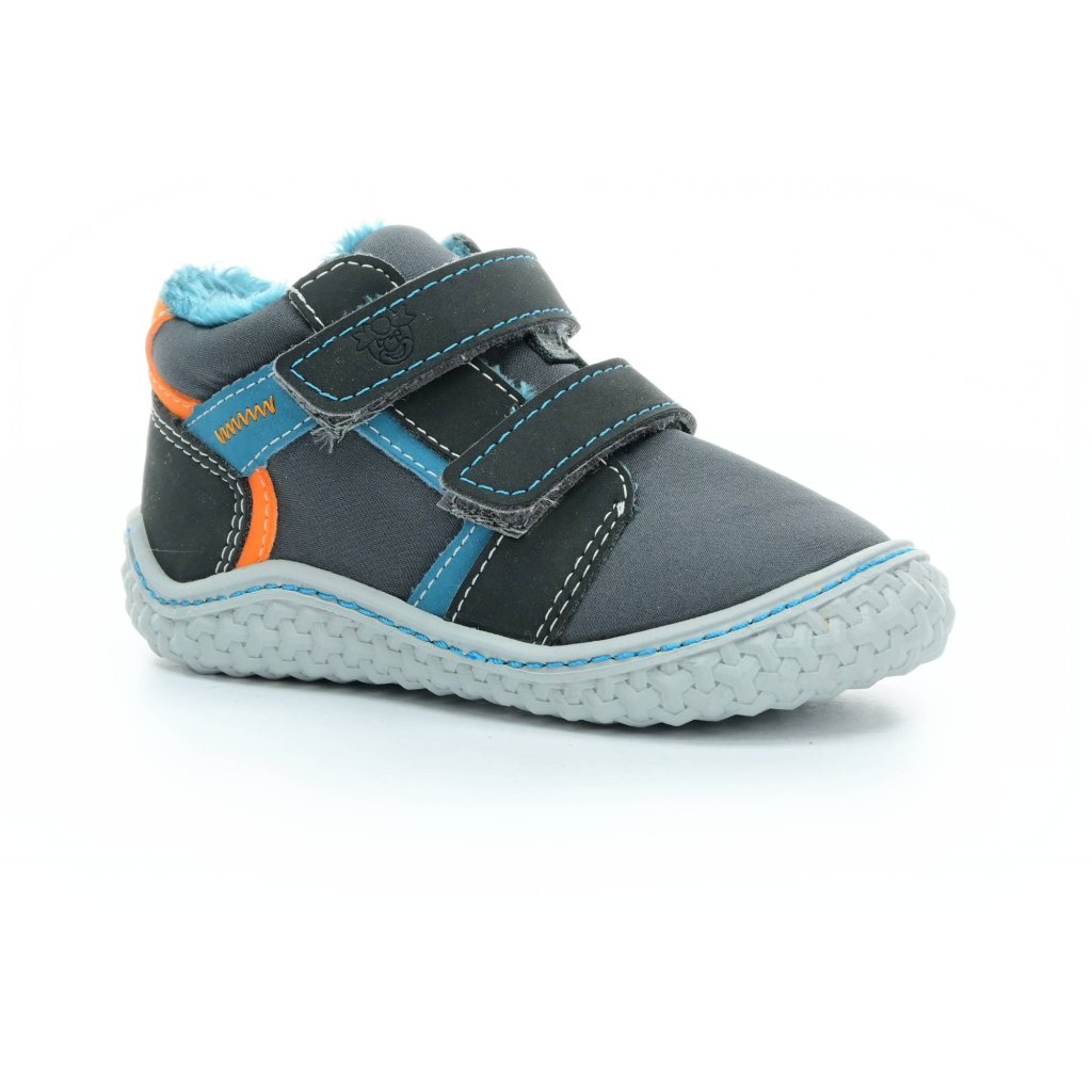 Ricosta Lion mittle Graphit/grigio (M) Lauflernschuhe - gefütterte Barfuß-Stiefeletten