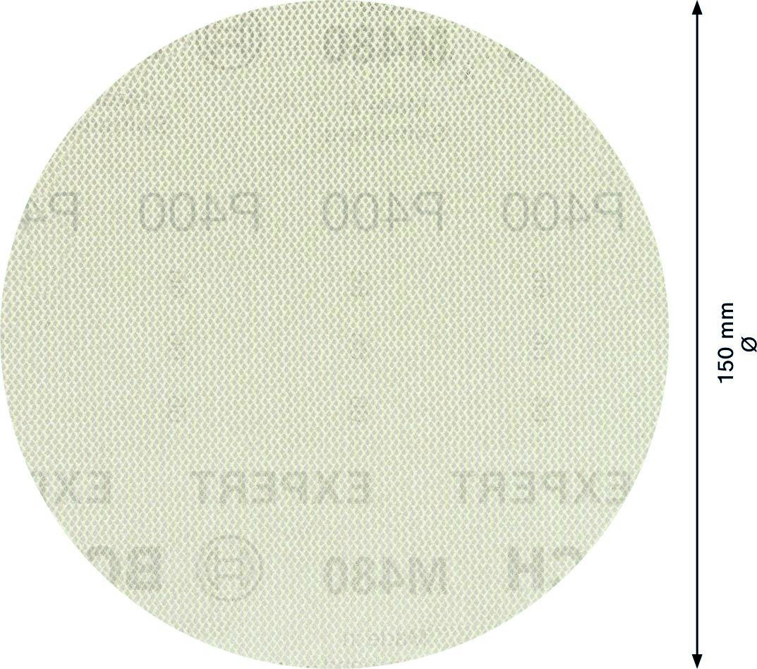 Bosch plavi pribor 2608900697 Expert M480 brusna mrežica za orbitalne brusilice 150 mm, K400 5-dijelna