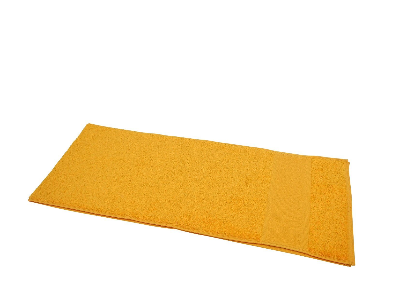 Sensepura Sporthandtuch Sporttuch, Schweißtuch Frottee orange, Frottee (1-St), saugfähig und schnell trocknend