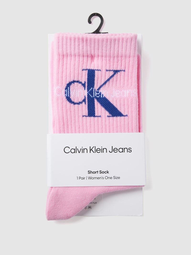 Socken in Ripp-Optik in pink