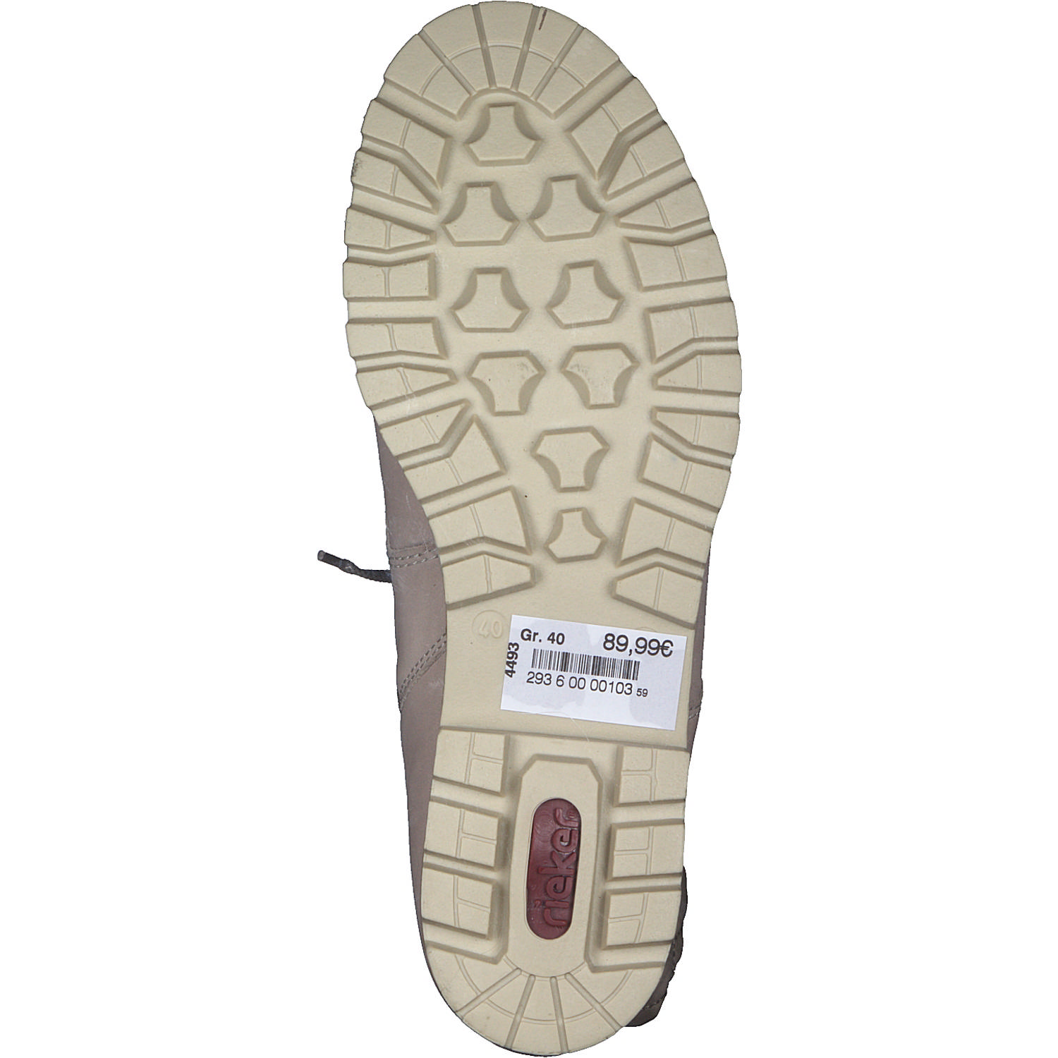 Rieker 78523, Schnürstiefeletten, Damen, Cliff/Beige/Champignon