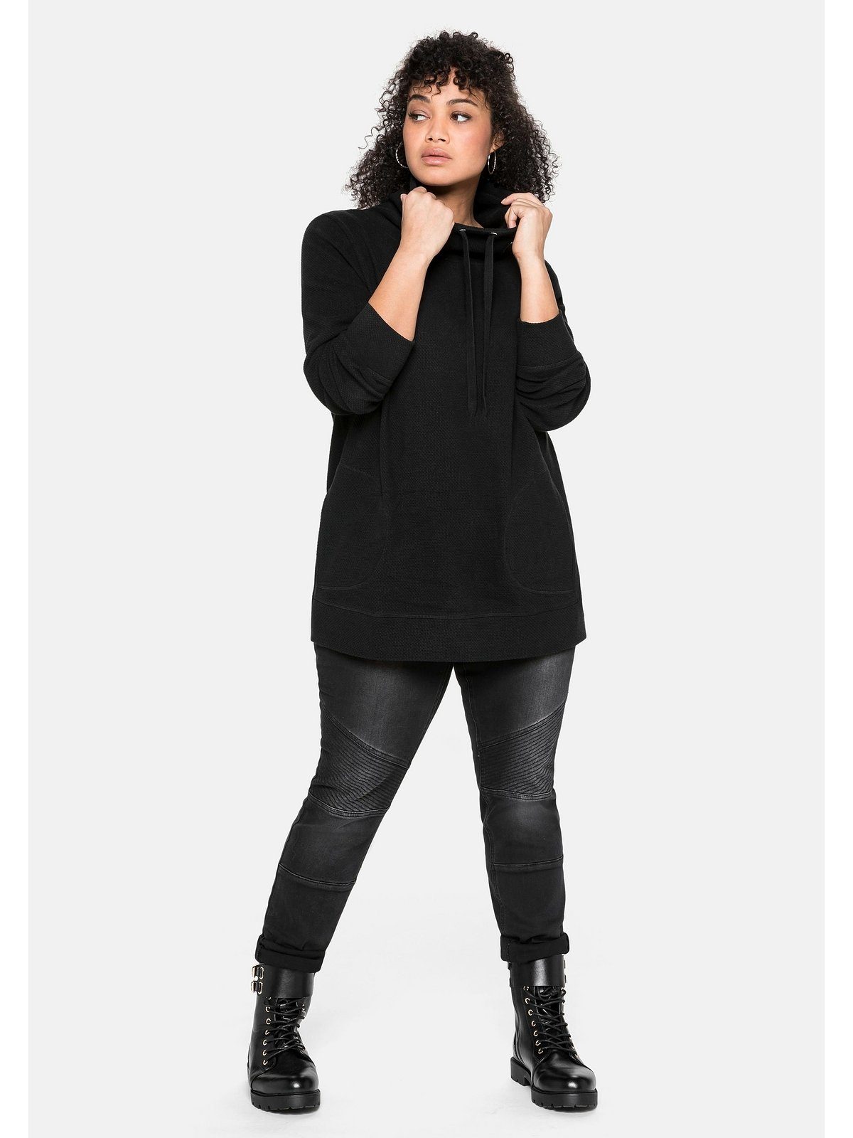 Sheego Sweatshirt Große Größen in Strukturqualität