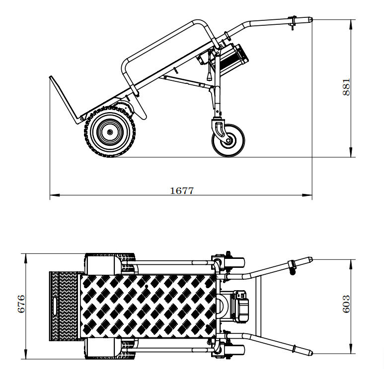 Metal Works 829700093 ES260 Elektromos kézikocsi 260kg