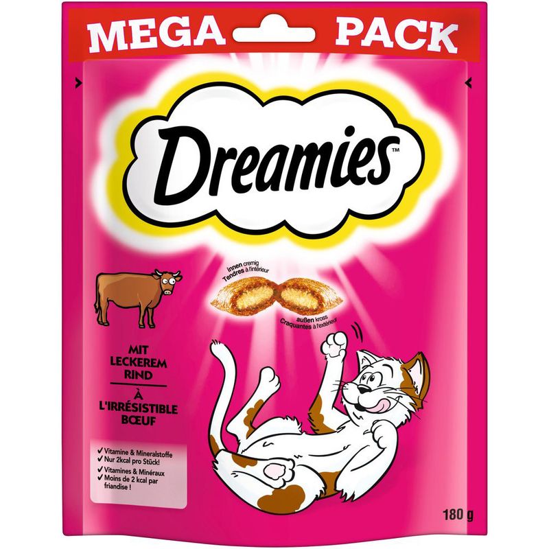 Sparpaket Dreamies Katzensnacks Mega Pack 4 x 180 g