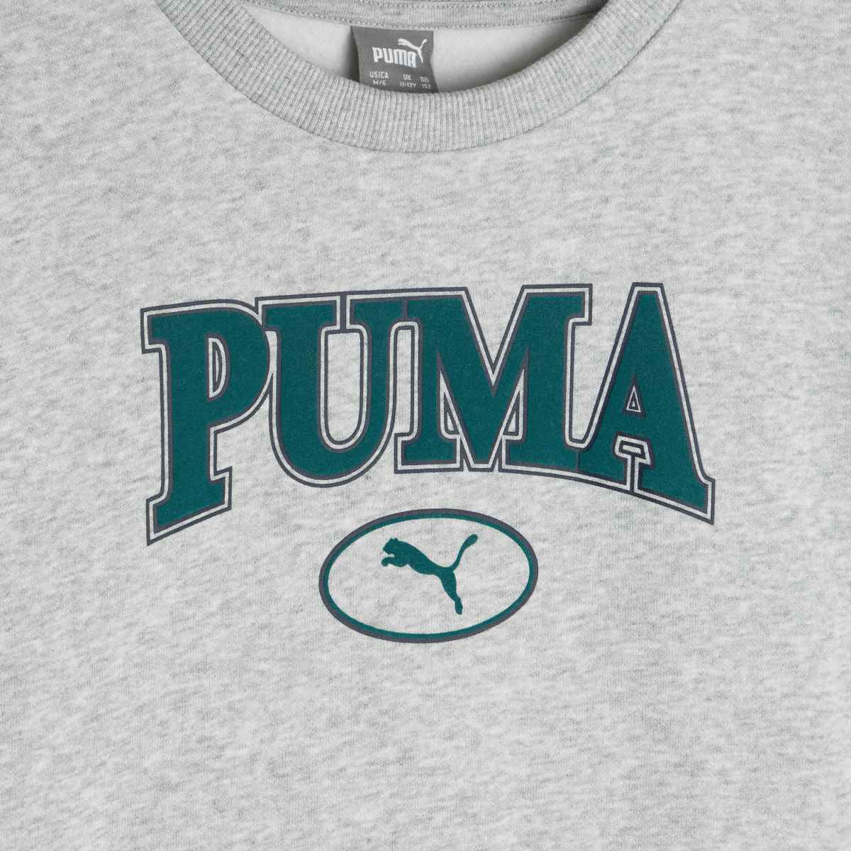 PUMA – Ljusgrå sweatshirt för barn