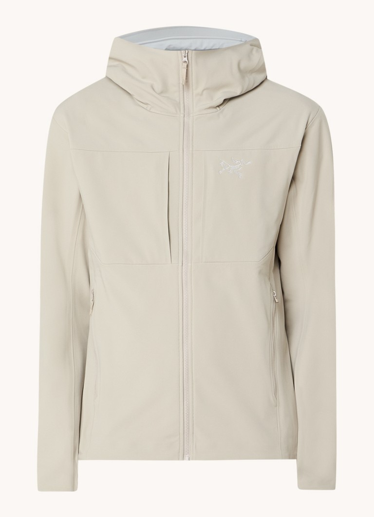Arc'teryx Gamma MX softshell jaka ar rāvējslēdzēja kabatām un izšuvumu no logotipa
