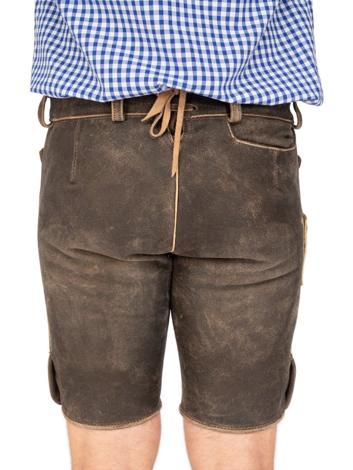 MADDOX Lederhose BRIENZ in dunkelbraun günstig kaufen