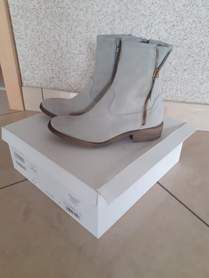 Giorgio Picino Leder-Boots in Grau günstig kaufen 38