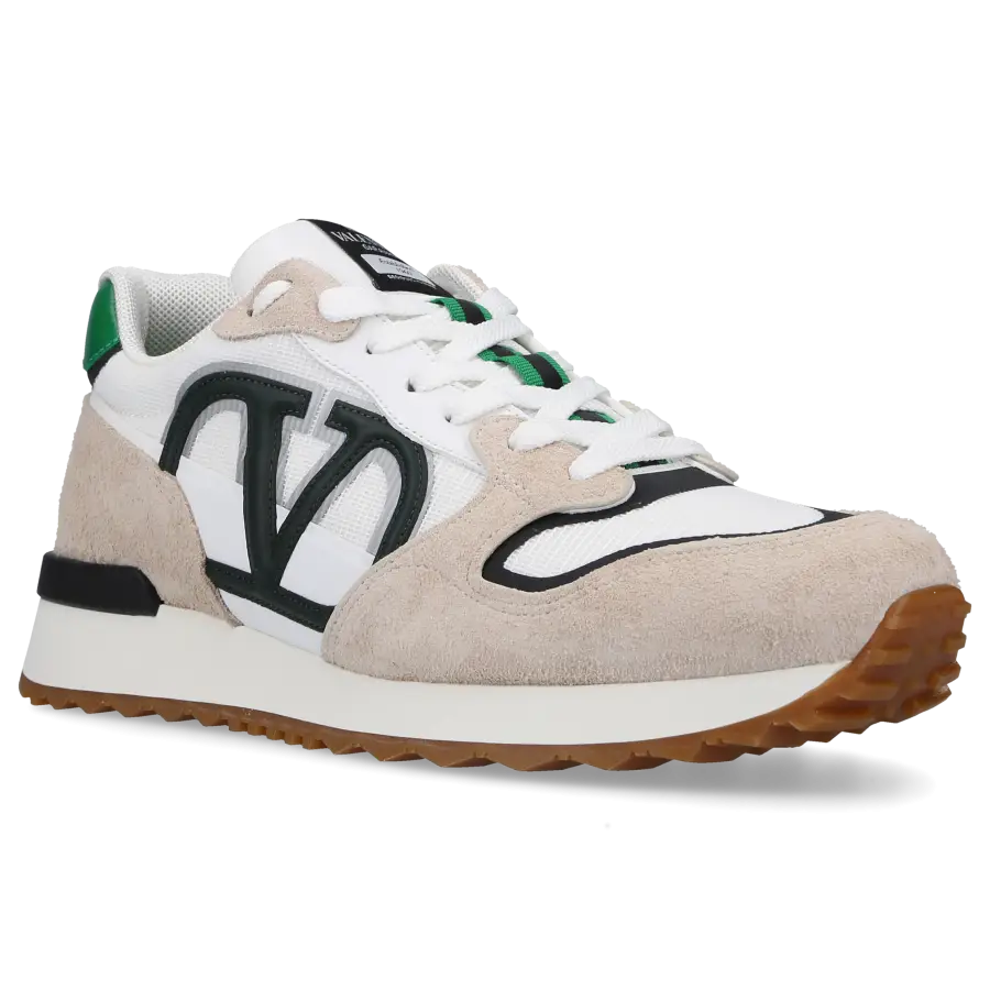 Valentino Garavani - Sneaker low VLOGO PACE Veloursleder - beige