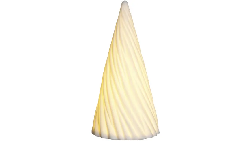 LEONARDO Porzellantanne mit LED Felice 16cm weiß