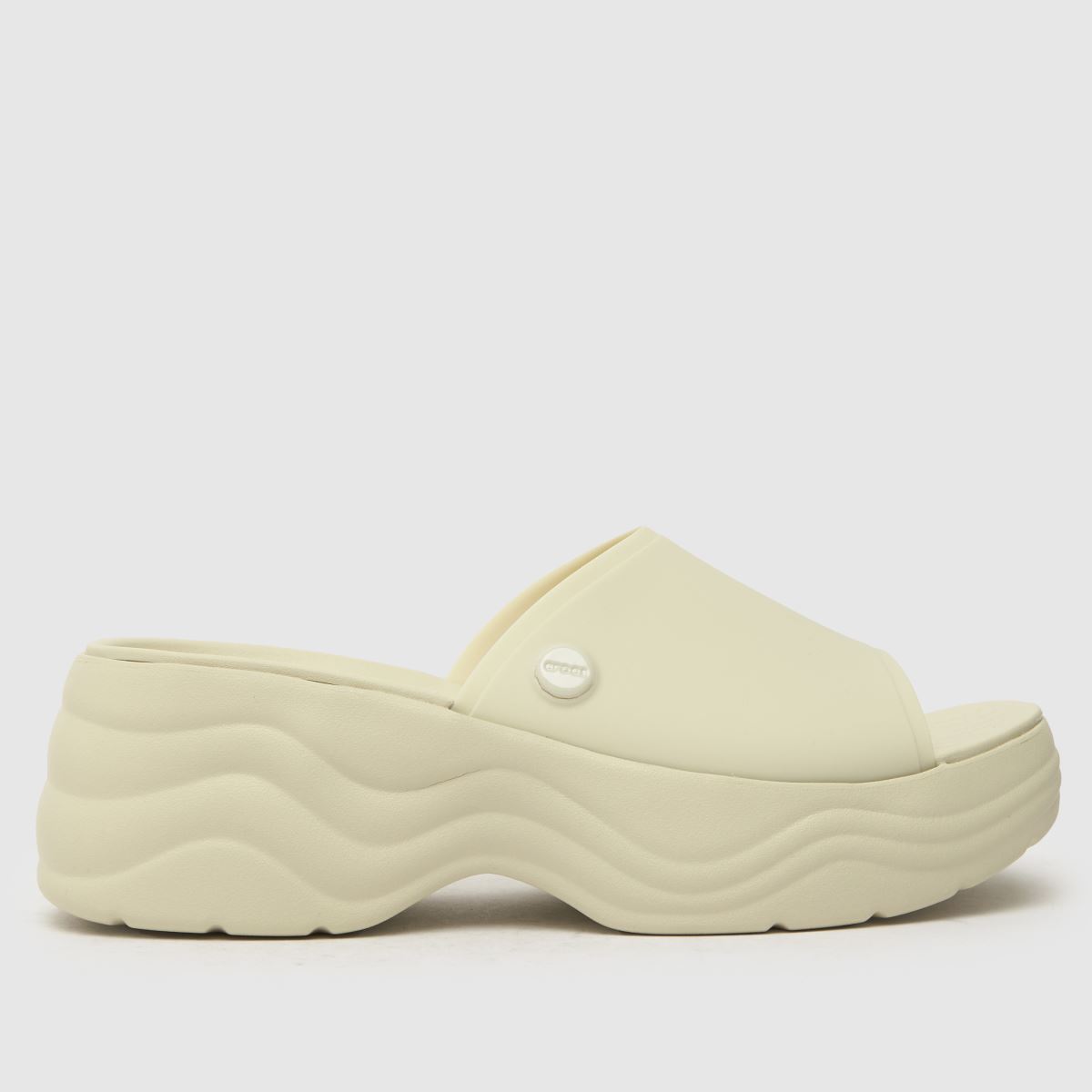 Crocs Skyline Slide szandál natúr színben