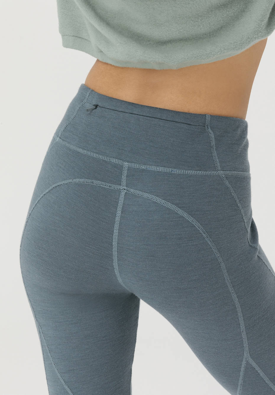 Sport Leggings aus Bio-Merinowolle mit Bio-Baumwolle