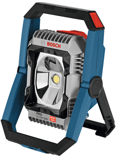 Bosch Blue 06014A8100 GLI18V-3000 Batteridrevet byggelampe ekskl. batteri og oplader i æske