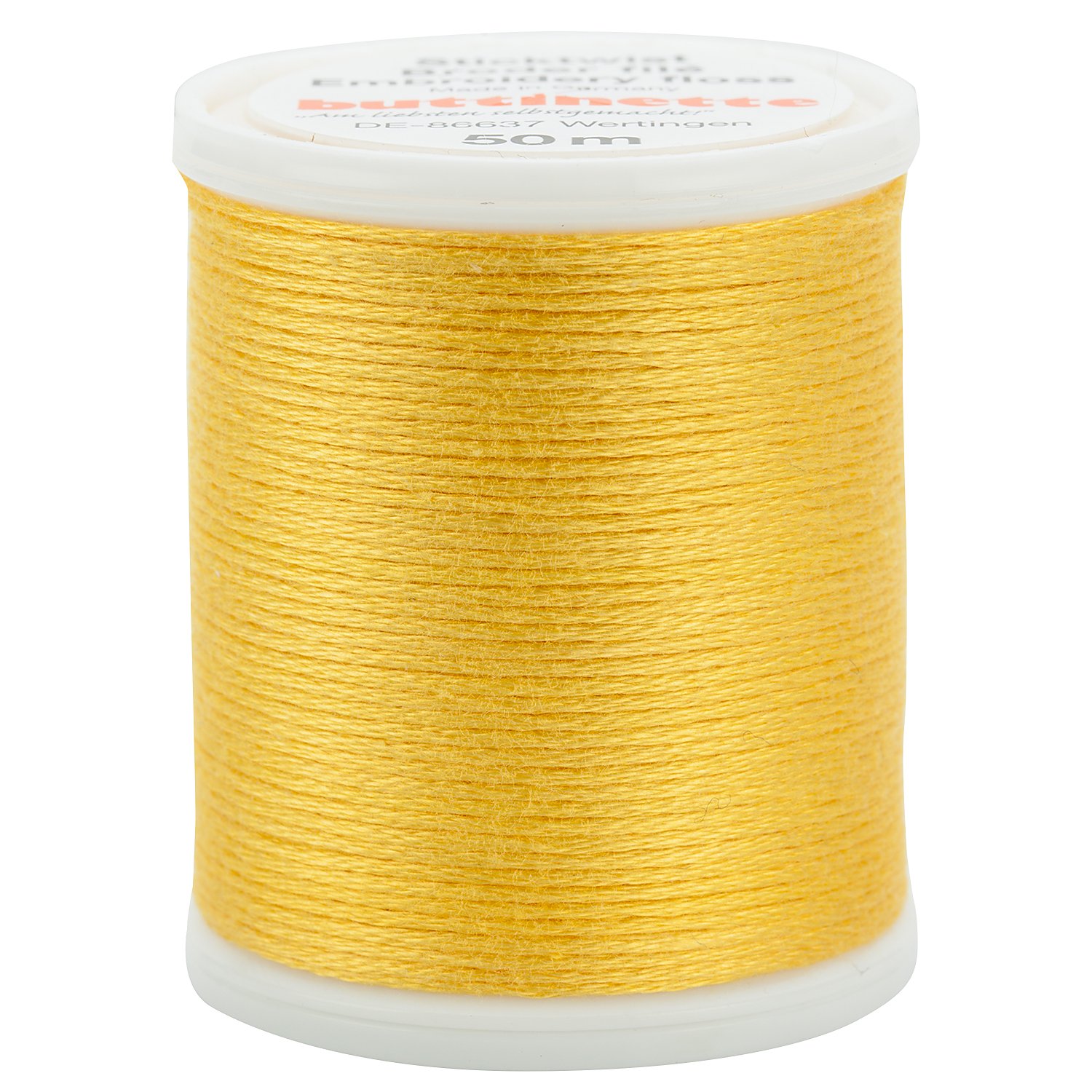 Original buttinette Sticktwist, hellgelb