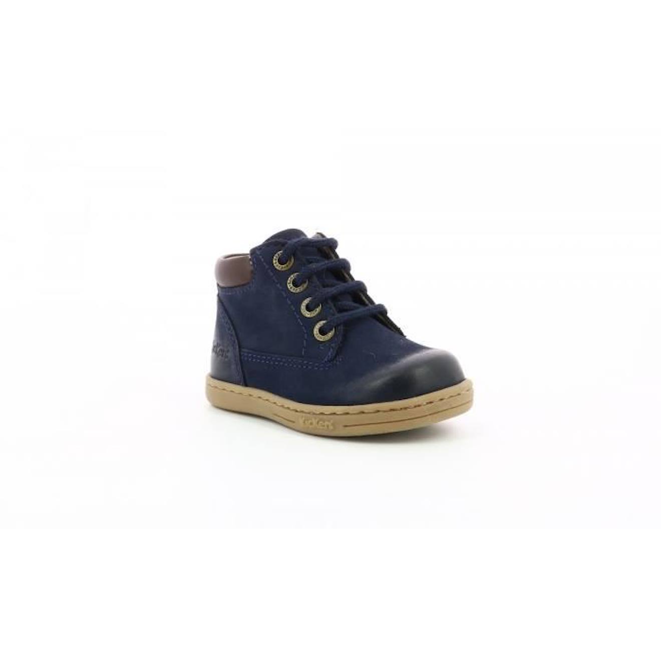 Basket Cuir Enfant Tackland bleu