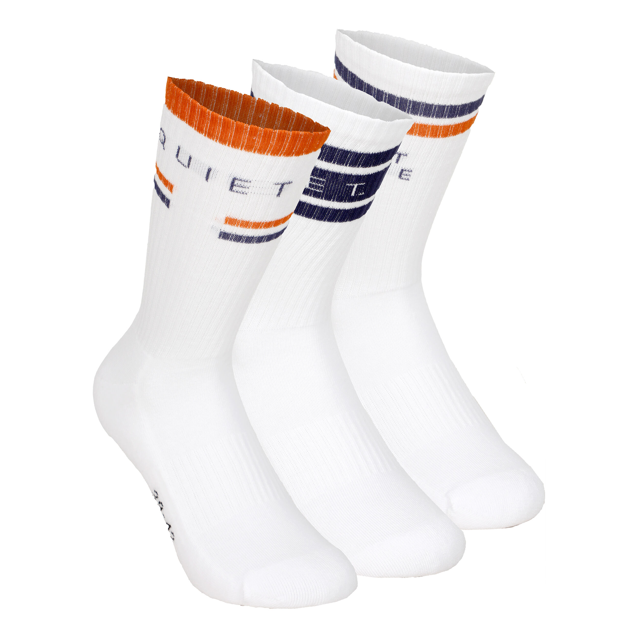 College Tennissocken 3er Pack - Weiß, Mehrfarbig