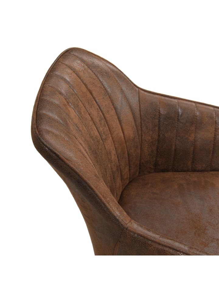 B&D Home Drehstuhl ARVIT in Braun - (B)58 x (H)81 x (T)61 cm günstig kaufen onesize
