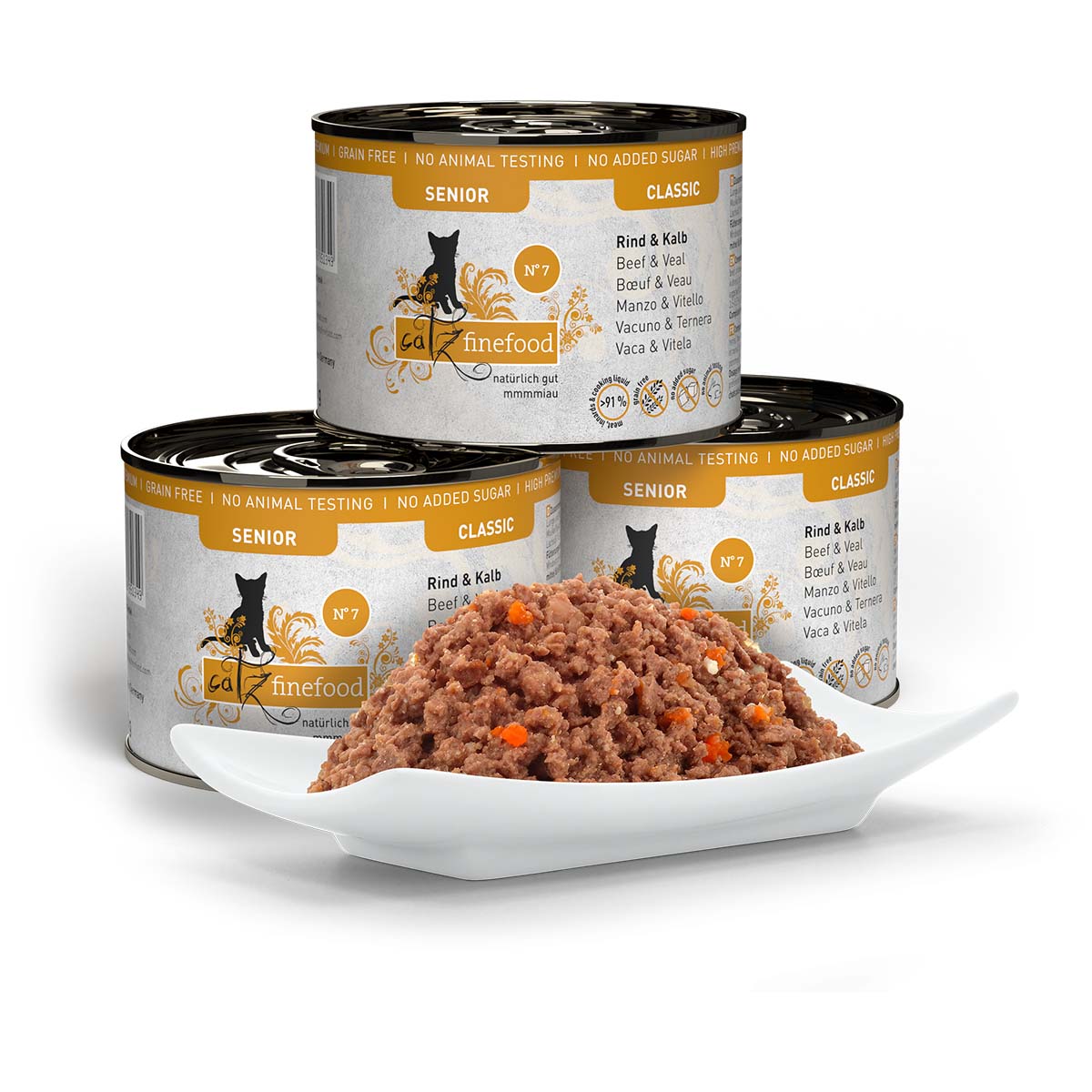 catz finefood Senior No.07 Rind & Kalb kaufen bei ZooRoyal