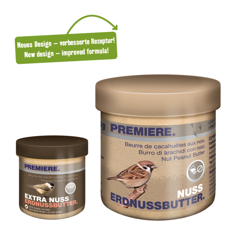 PREMIERE Wildvogelfutter PREMIERE Erdnussbutter Nuss 250g