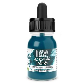 Acrylic Inks - Transparente Flüssige Acrylfarbe - Türkis (4284) (30ml)
