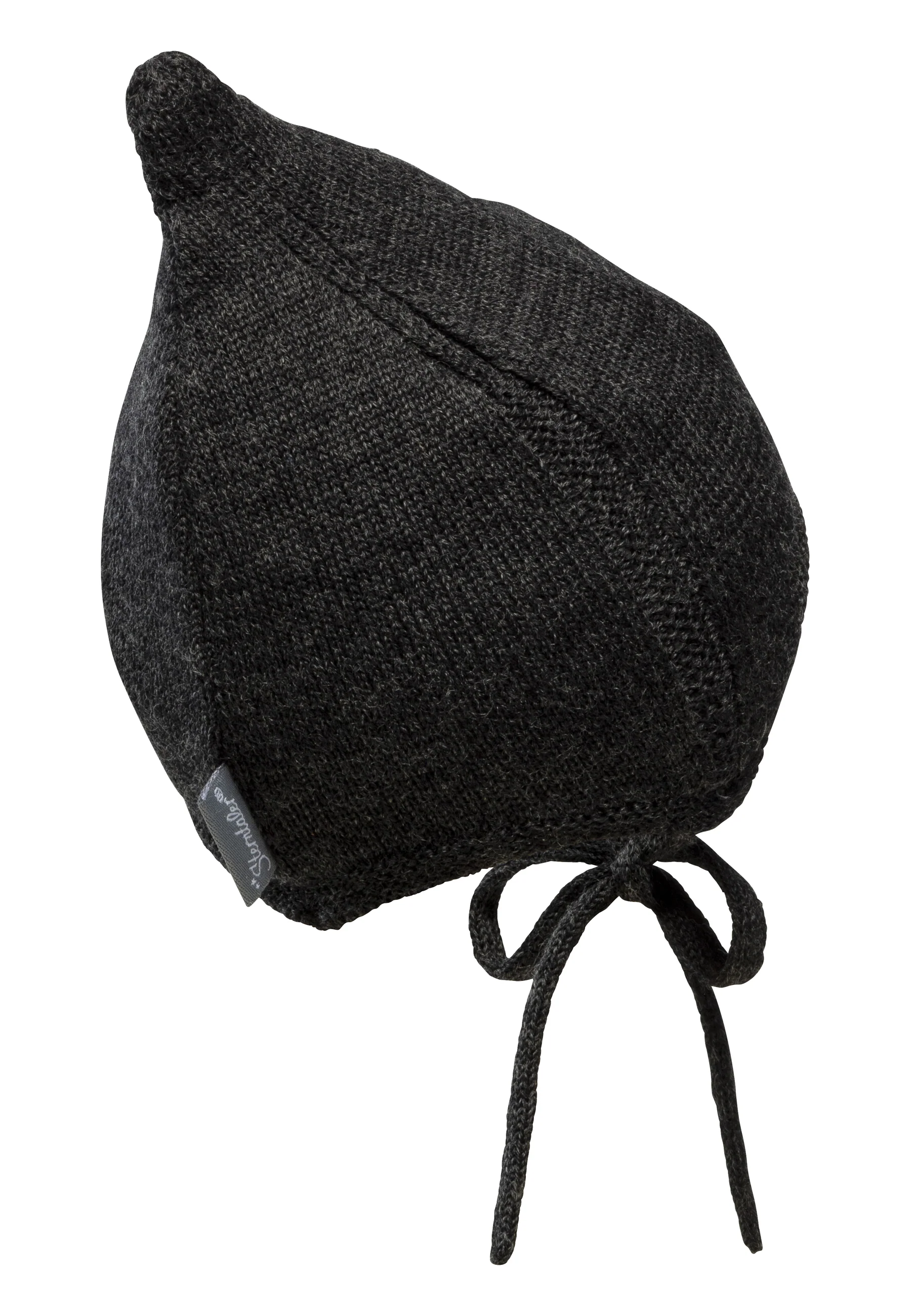 Strickmütze Baby aus Merinowolle unifarben