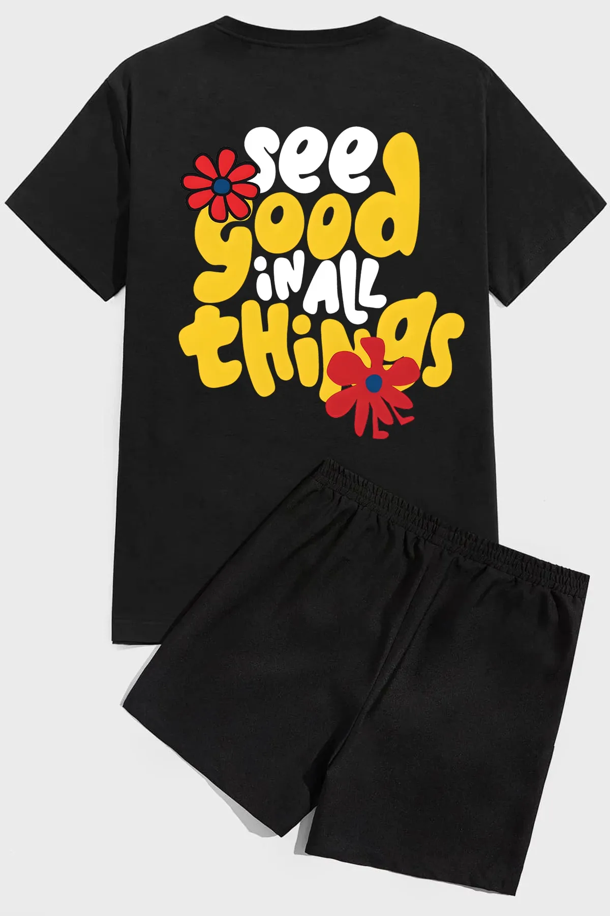 uyguntarz  Shorts-Set mit Good Things-Print