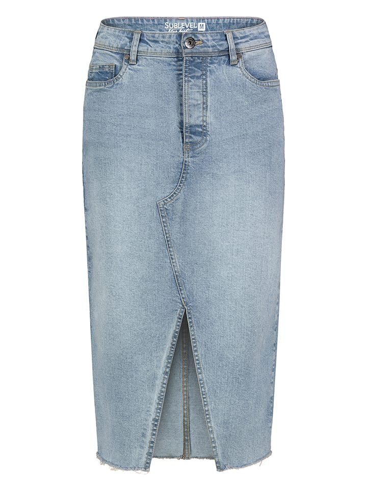 Sublevel Jeansrock in Hellblau günstig kaufen