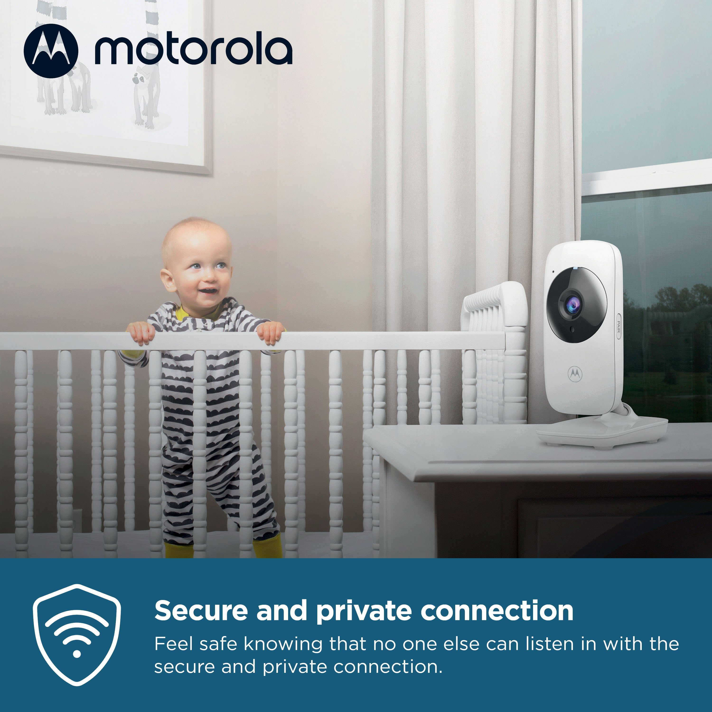 Motorola Babyphone Video Nursery VM482, 2,4-Zoll-Farbdisplay