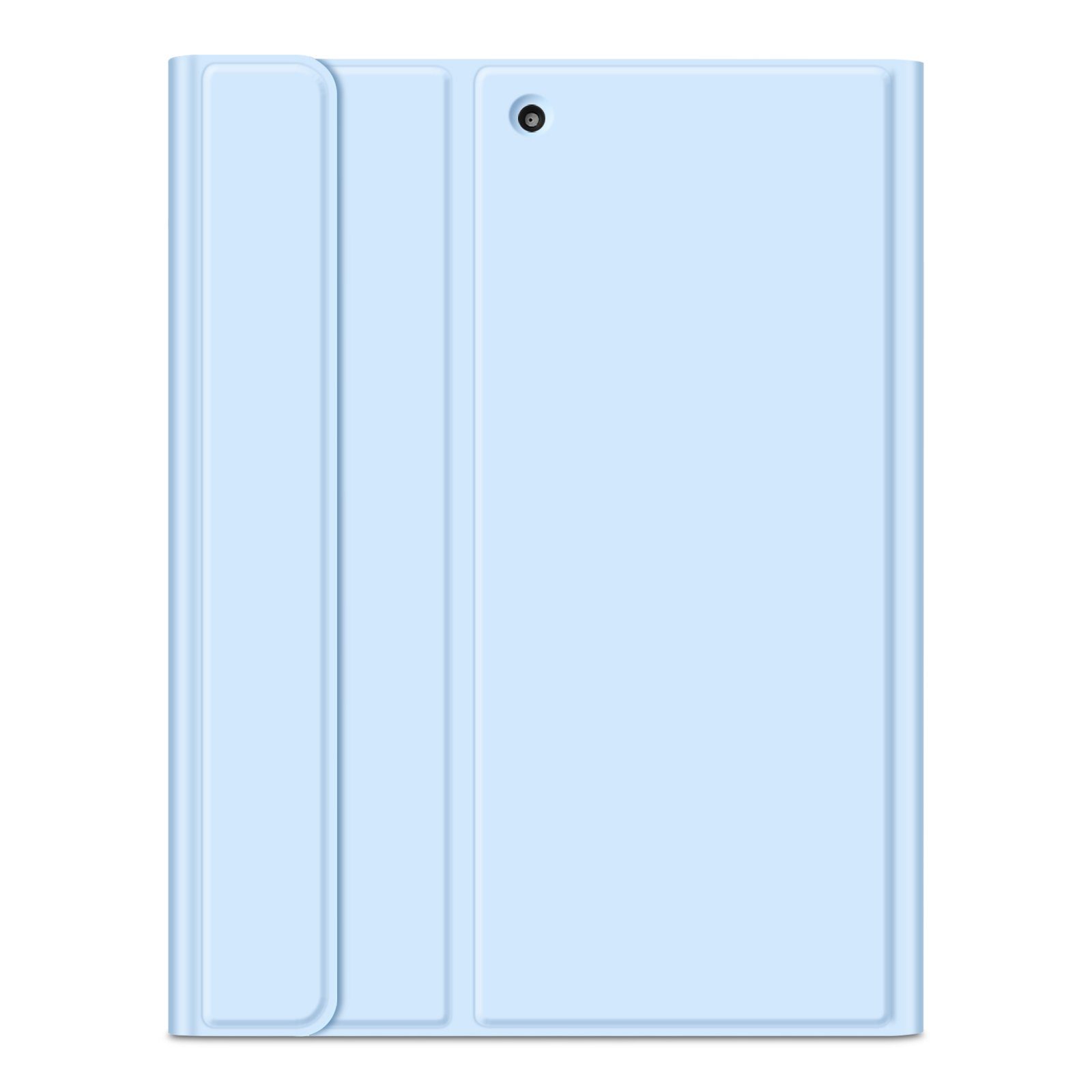 Fintie Tablet-Hülle TPU Tastatur Hülle für iPad 10.2 Zoll (9/8/7 Gen - 2021/2020/2019), mit Pencil Halter und magnetisch Tastatur mit QWERTZ Layout
