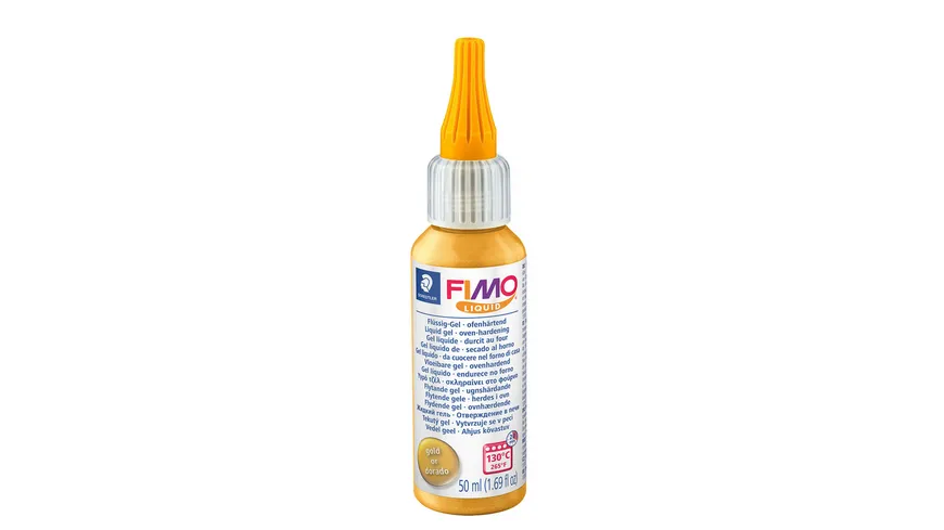STAEDTLER Modellierbedarf FIMO® liquid 8050 Ofenhärtendes Deko-Gel Gold 50 ml