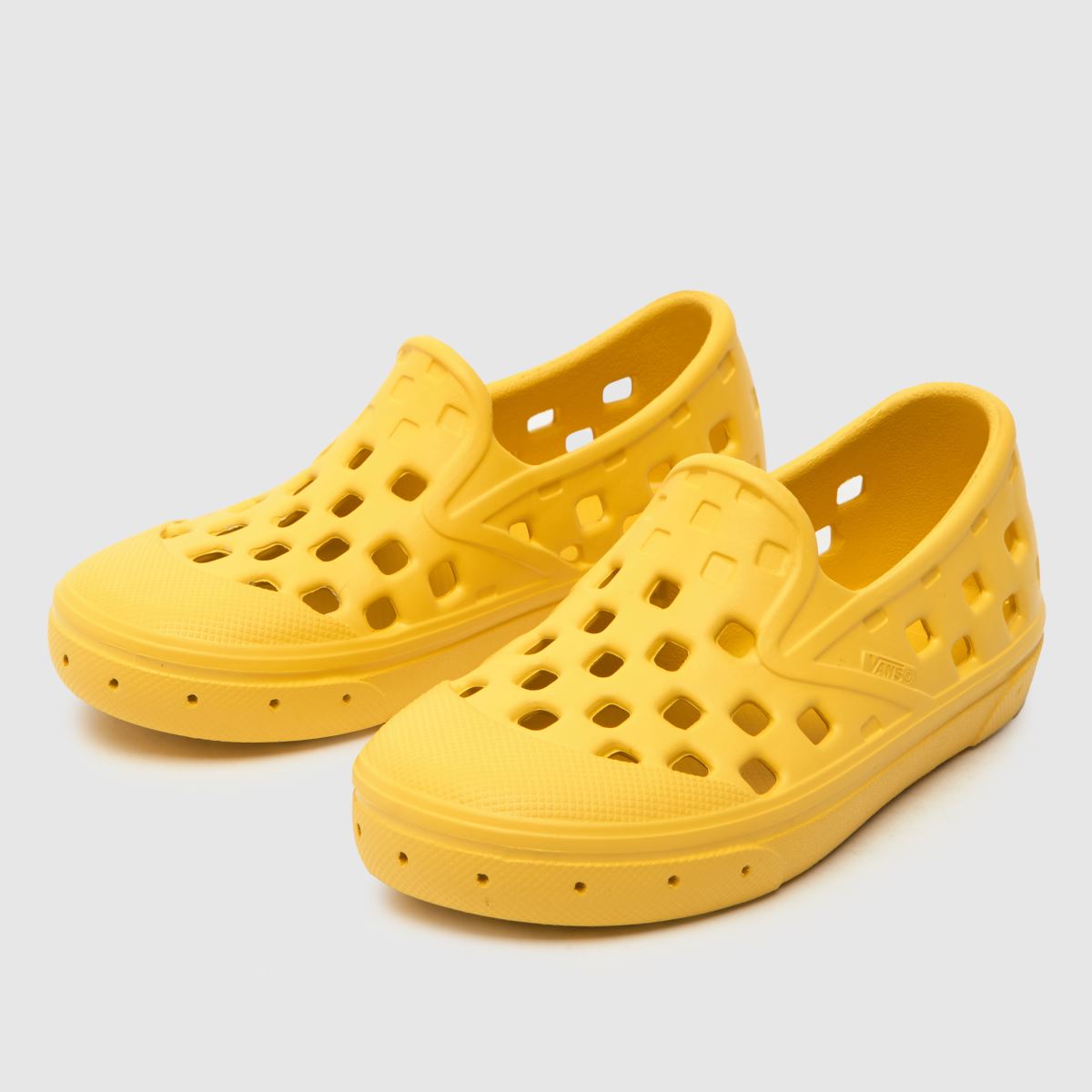 Vans gula slip-on trk sandaler för småbarn