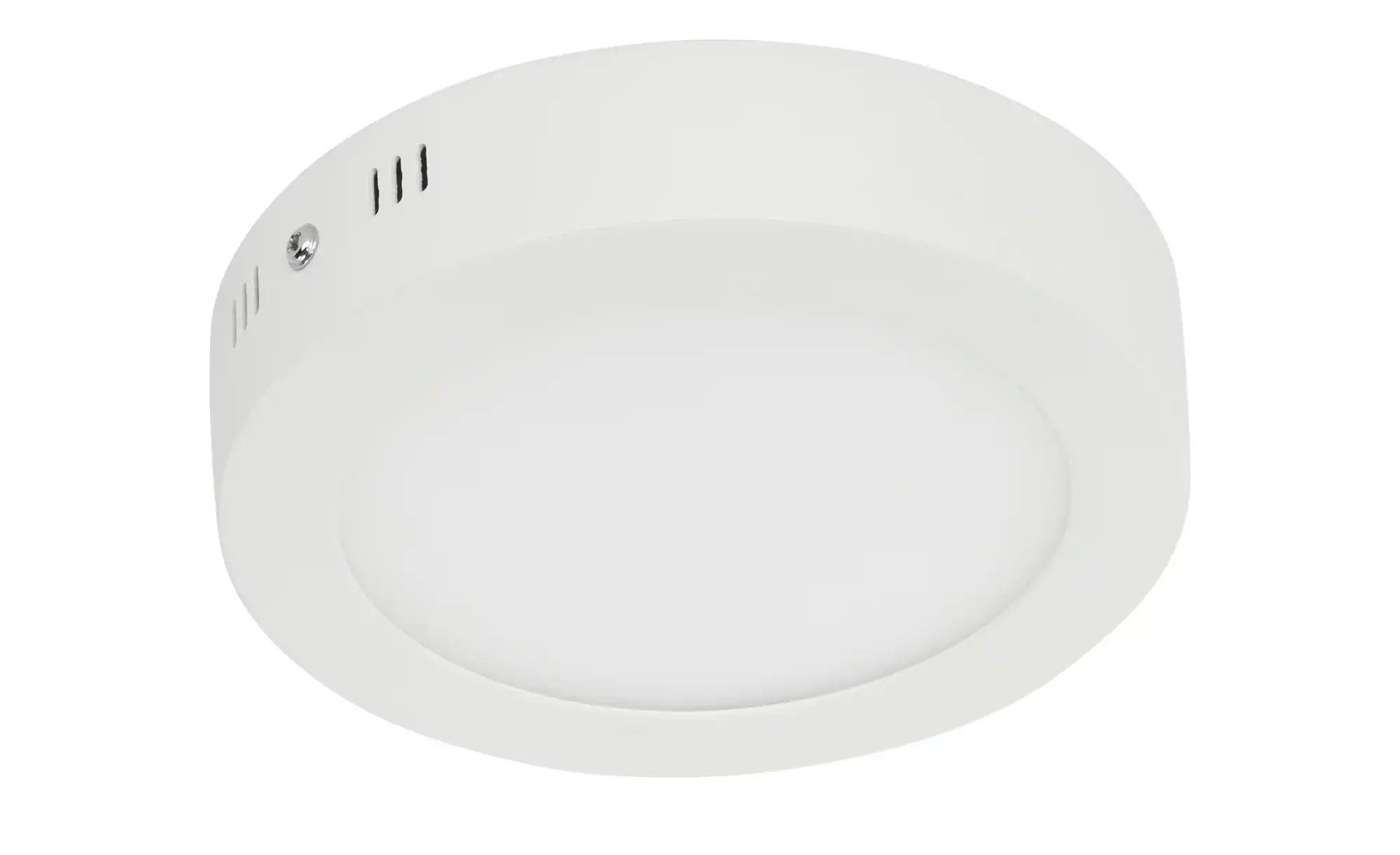 LED-Deckenleuchte, rund, weiß matt