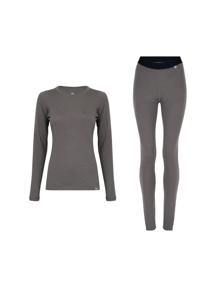 DANISH ENDURANCE Baselayer-Set Merino Baselayer in grau günstig kaufen