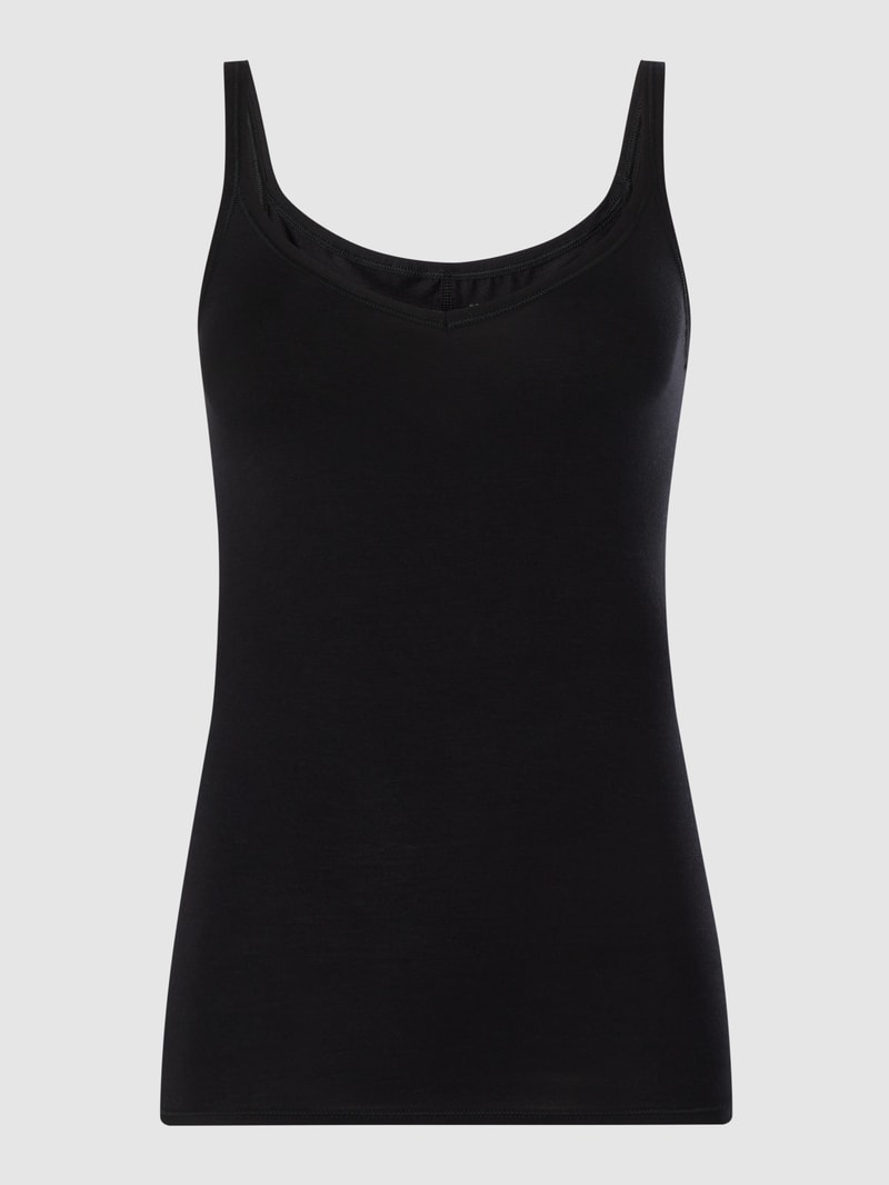 Personal Fit Top mit Stretch-Anteil in schwarz