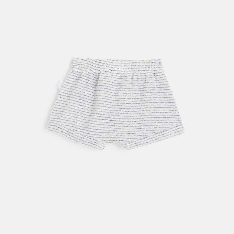 Short bébé en coton éponge bio violet Absorba