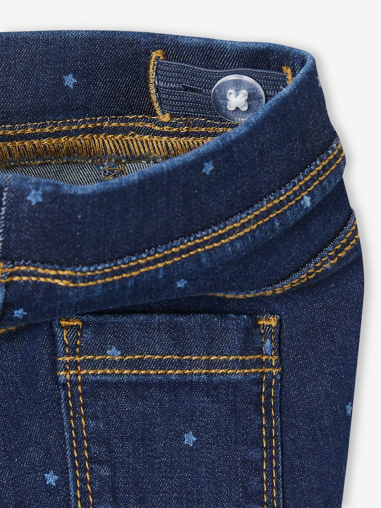 Tregging bébé fille en denim imprimé BASICS stone