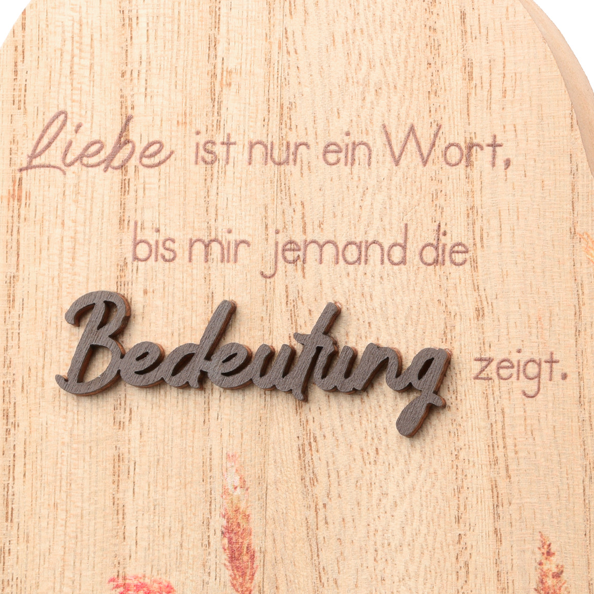 Deko-Aufsteller Herz mit Spruch