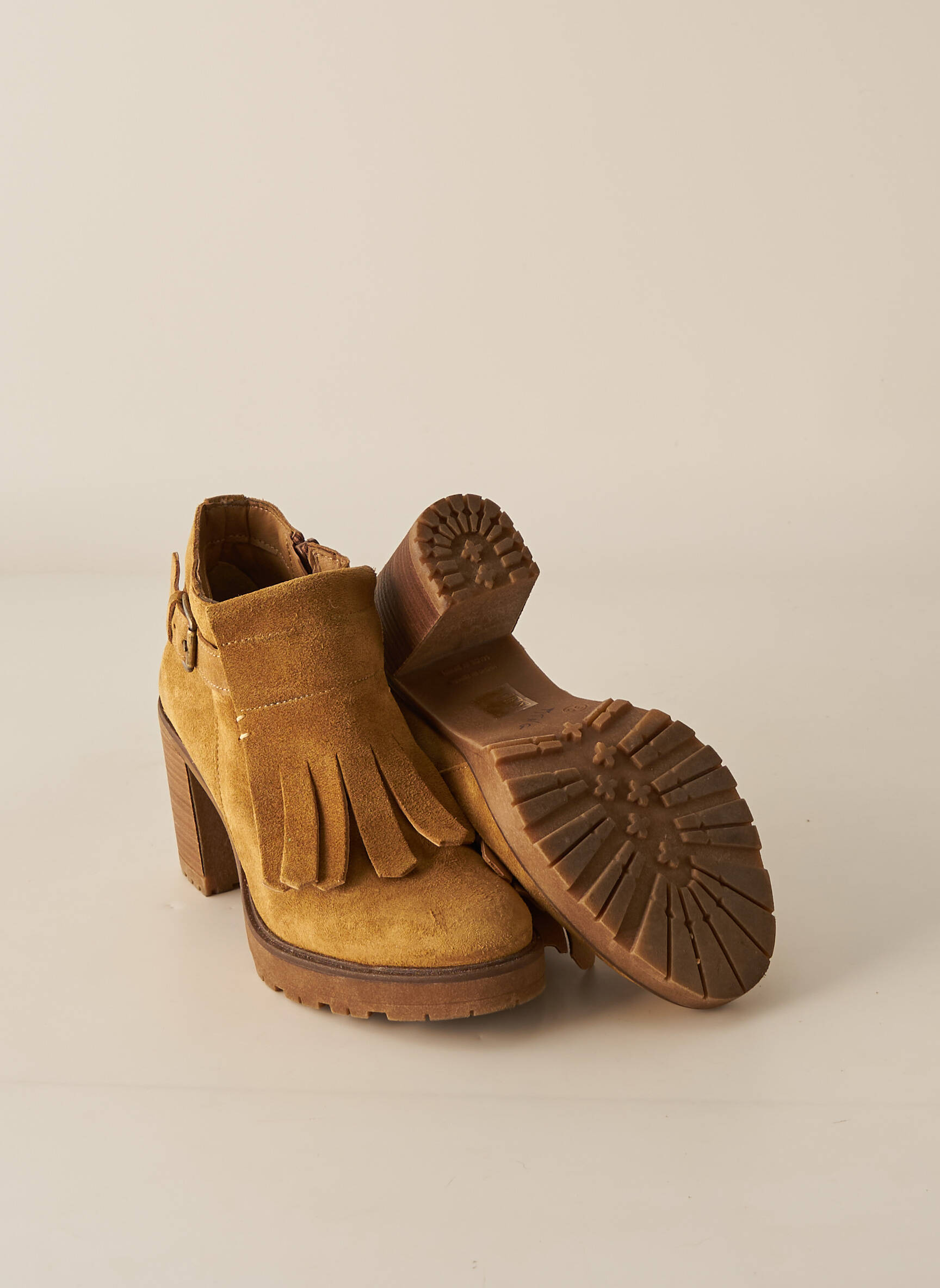 Mustang Bottines Femme couleur jaune